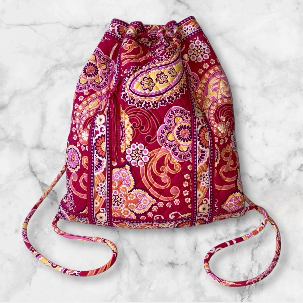 Vera Bradley Paisley Drawstring Backpack